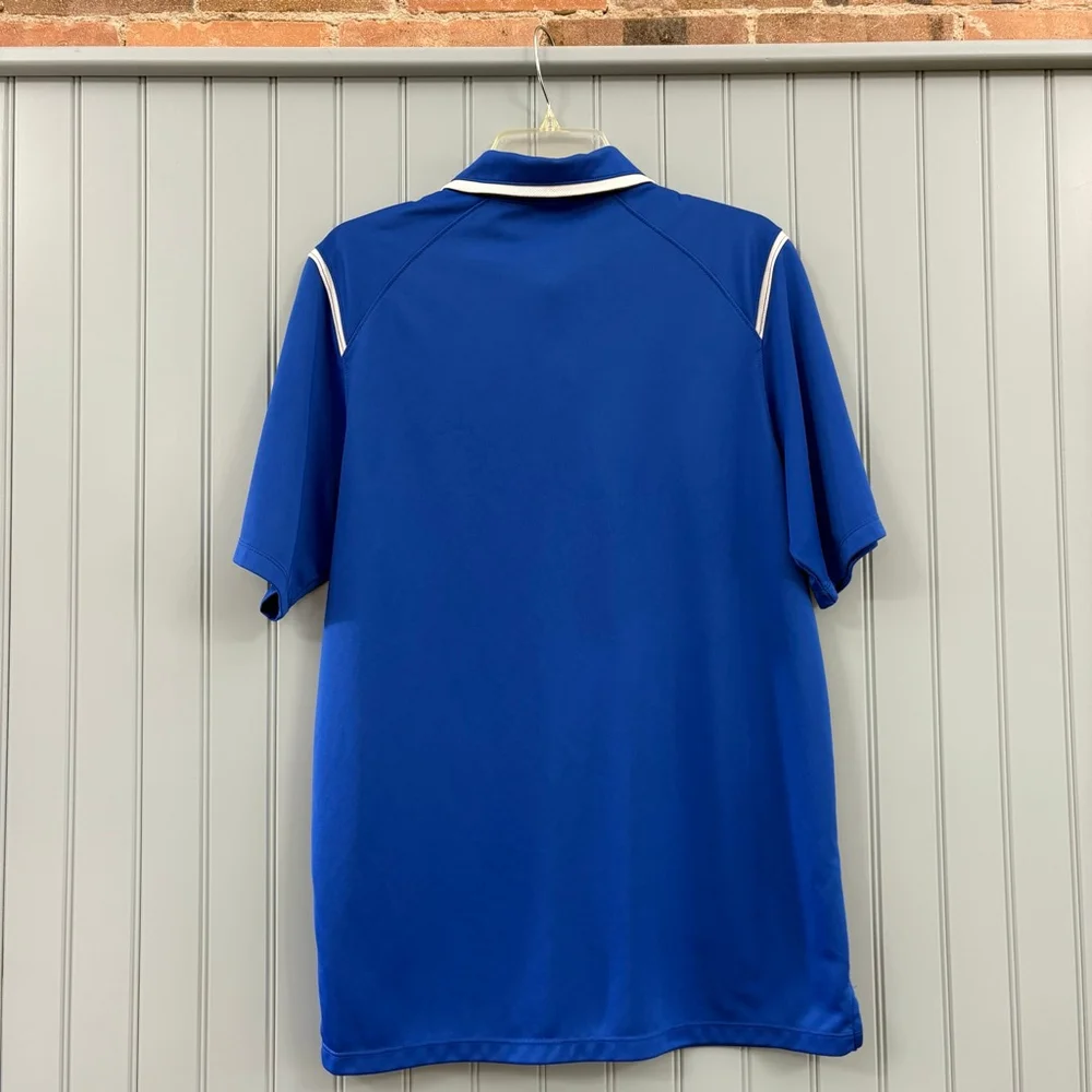 Men's Nike Blue & White Dri-FIT Polo Shirt M